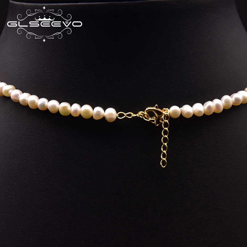 GLSEEVO ไข่มุกน้ําจืดธรรมชาติส - Pearl Trim Chain บทวิจารณ์และราคา
