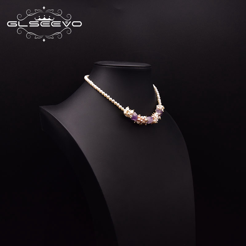 GLSEEVO ไข่มุกน้ําจืดธรรมชาติส - Pearl Trim Chain บทวิจารณ์และราคา