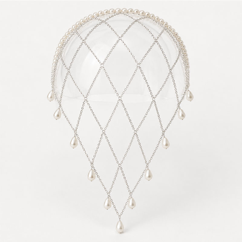 ตาข่ายคลุมศีรษะประดับมุกเทียม  - Beaded Trim Fringe บทวิจารณ์และราคา