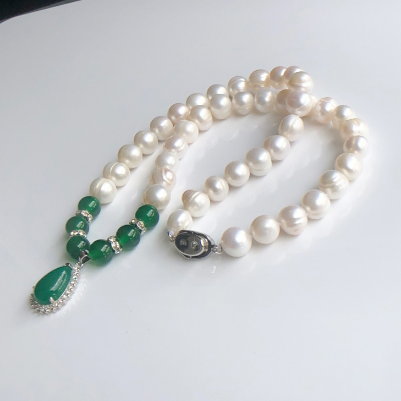 2023ใหม่สร้อยคอไข่มุกน้ำจืดธรร - Pearl Trim Chain บทวิจารณ์และราคา