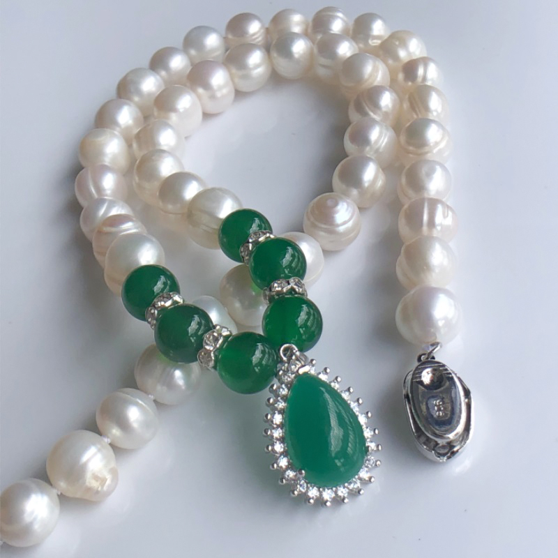 2023ใหม่สร้อยคอไข่มุกน้ำจืดธรร - Pearl Trim Chain บทวิจารณ์และราคา