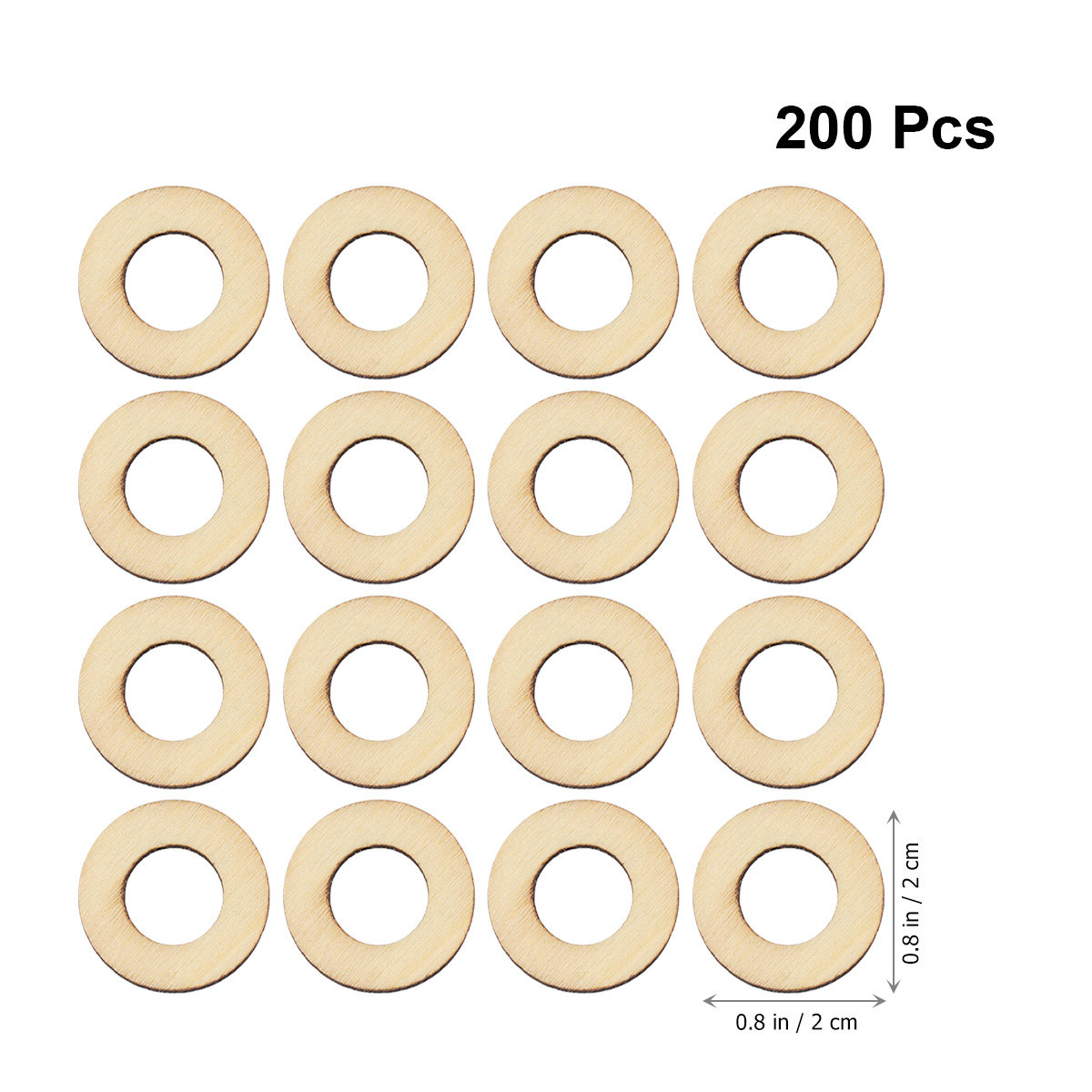 วงกลมไม้ตกแต่ง 200 ชิ้น รูปทรง - Christmas Craft Embellishment บทวิจารณ์และราคา