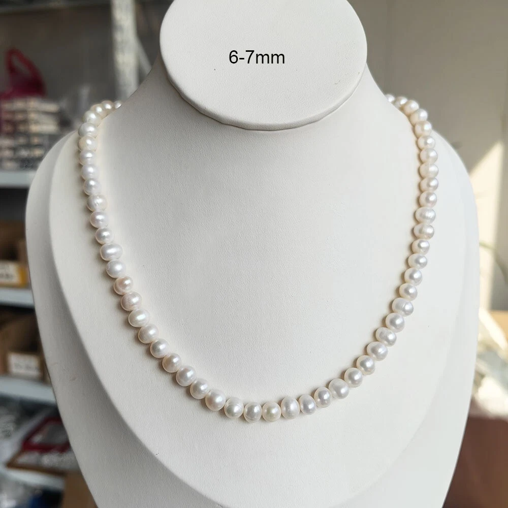 สร้อยคอไข่มุกธรรมชาติอะโกยะ เอ - Pearl Trim Chain บทวิจารณ์และราคา