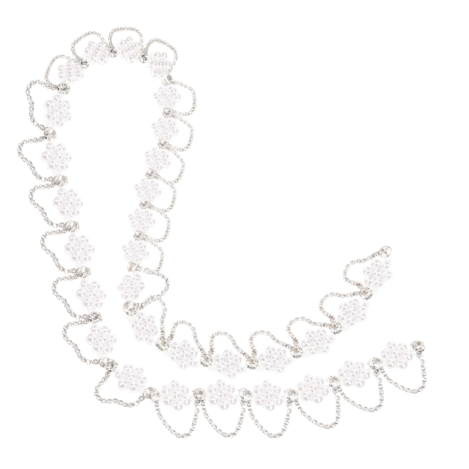 สายโซ่ประดับมุกและคริสตัลคุณภา - Pearl Trim Chain บทวิจารณ์และราคา