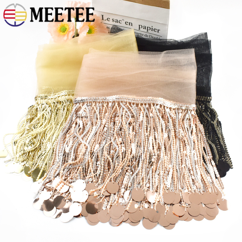 ริบบิ้นแต่งขอบเลื่อมเงา ขนาด 1 - Beaded Trim Fringe บทวิจารณ์และราคา